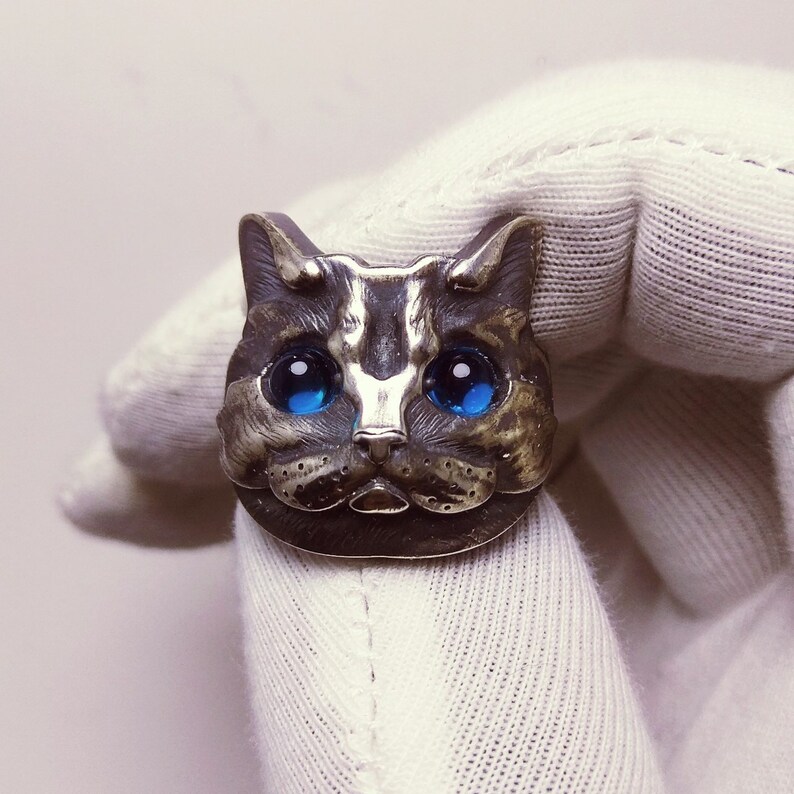 Cat Jewelry Cute Kitty Silver Cat Ring Cat Jewelry