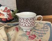 Nikko Ironstone Creamer Japan Red White