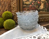 EAPG Dessert Bowls Cut Glass Clear Set of Five