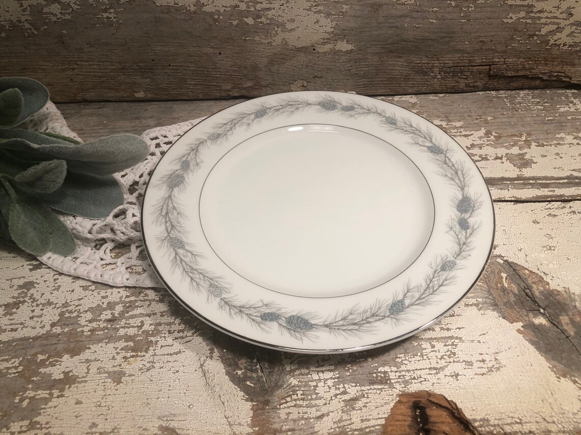 Style House Fine China Bread Butter Plates Duchess Pine Cone Etsy