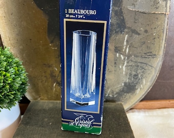 Cristal D'arques France 24% Lead Crystal Vase Kroger Award - Etsy