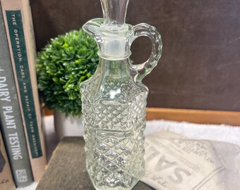 Anchor Hocking Wexford Vinegar Bottle With Stopper Oil Cruet