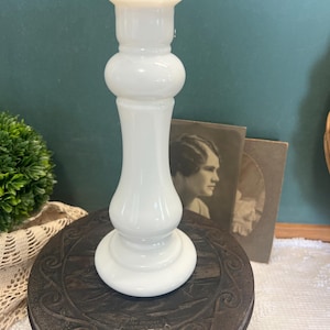 E.O. Brody Milk Glass Vase Bud Unique USA