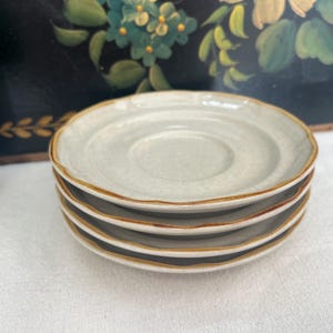 International Stoneware Japan Saucers Set of Four Endura