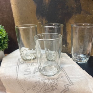 Thumbprint Juice Glasses Indiana Glass Set of Four
