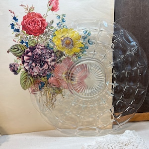 Indiana Glass Constellation Cake Plate