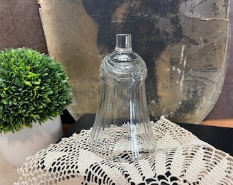Clear Glass Votive Homco Tall Drape Design