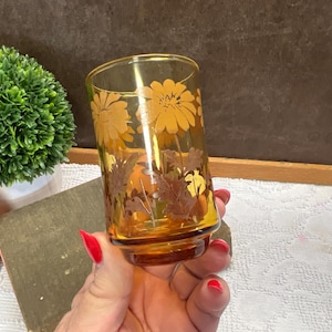 Vintage Daisy Juice Glasses - Etsy