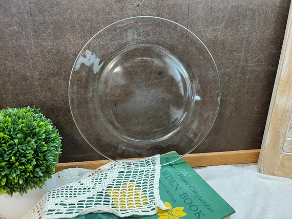 Arcoroc France Clear Glass 9 Dinner Plate Replacement Etsy