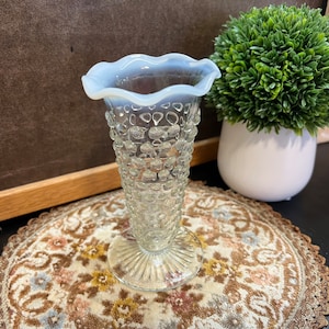 Fenton Opalescent Hobnail Small Vase