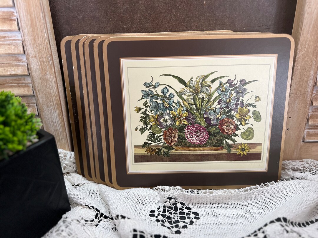Pimpernel Placemats Set of Six Floral Array Etsy