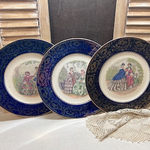 Imperial Salem China Service Plate Godey Prints