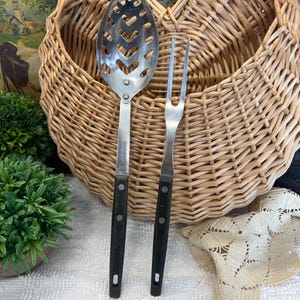 Household Brand Stainless Steel Cooking Utensils Slotted Spoon Two Prong Fork