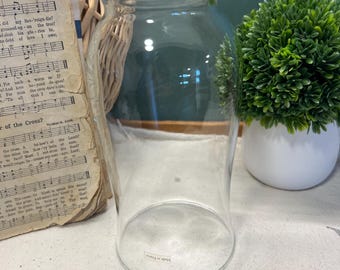 Glass Hurricane Globe Shade 7 3/4 inch Open Ends Made in France