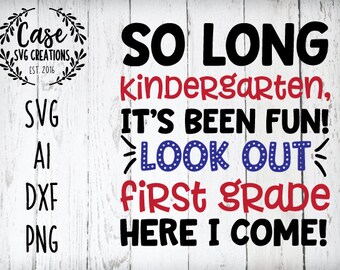 Download So Long Kindergarten Etsy