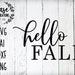 Hello Fall SVG Cutting File Ai Dxf and Printable PNG Files - Etsy