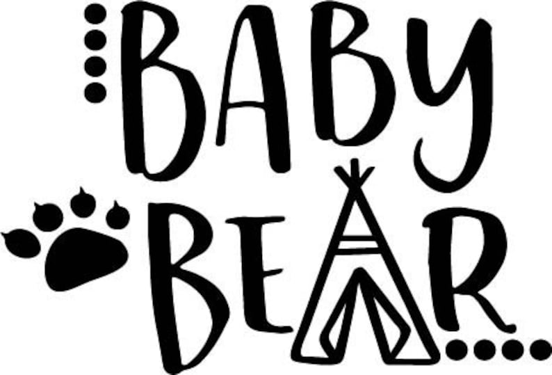 Download Baby Bear SVG Cutting File Ai Dxf and Printable PNG Files ...