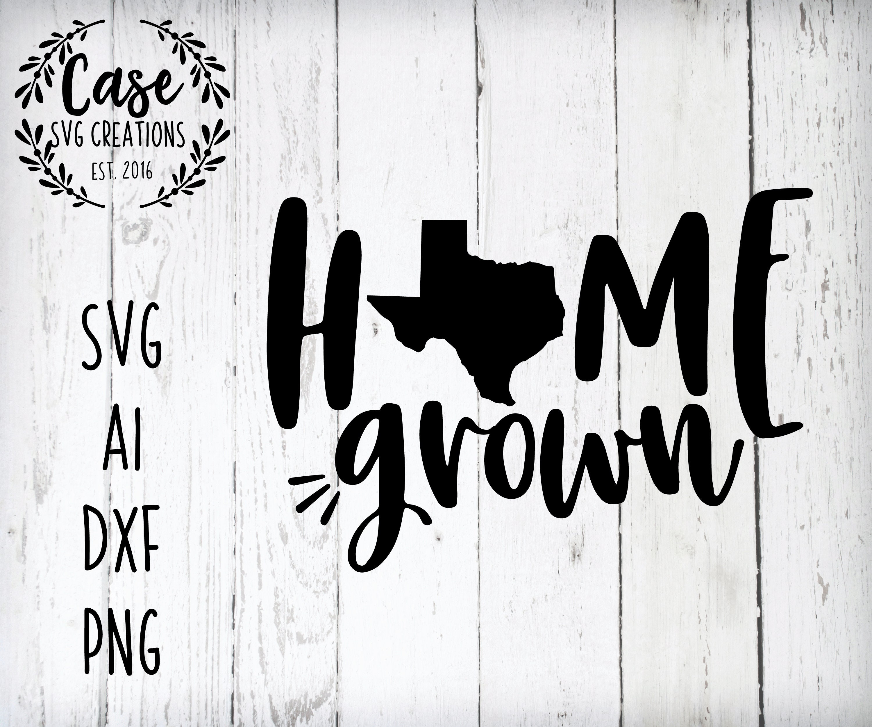 Download Home Grown SVG Cutting File, Ai, DXF and Printable PNG ...