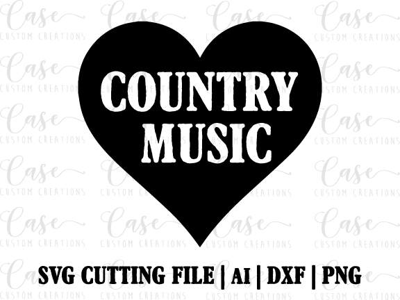 Download County Music SVG Cutting File, Ai, Png and DXF | Instant ...