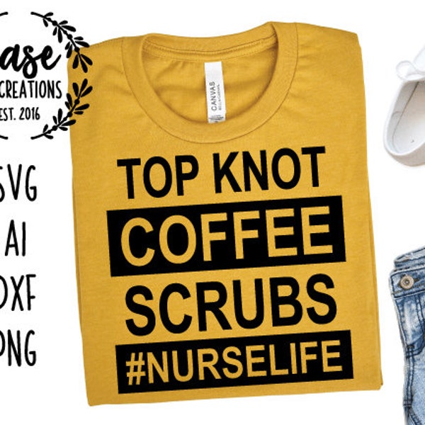 Top Knot and Coffee Etsy