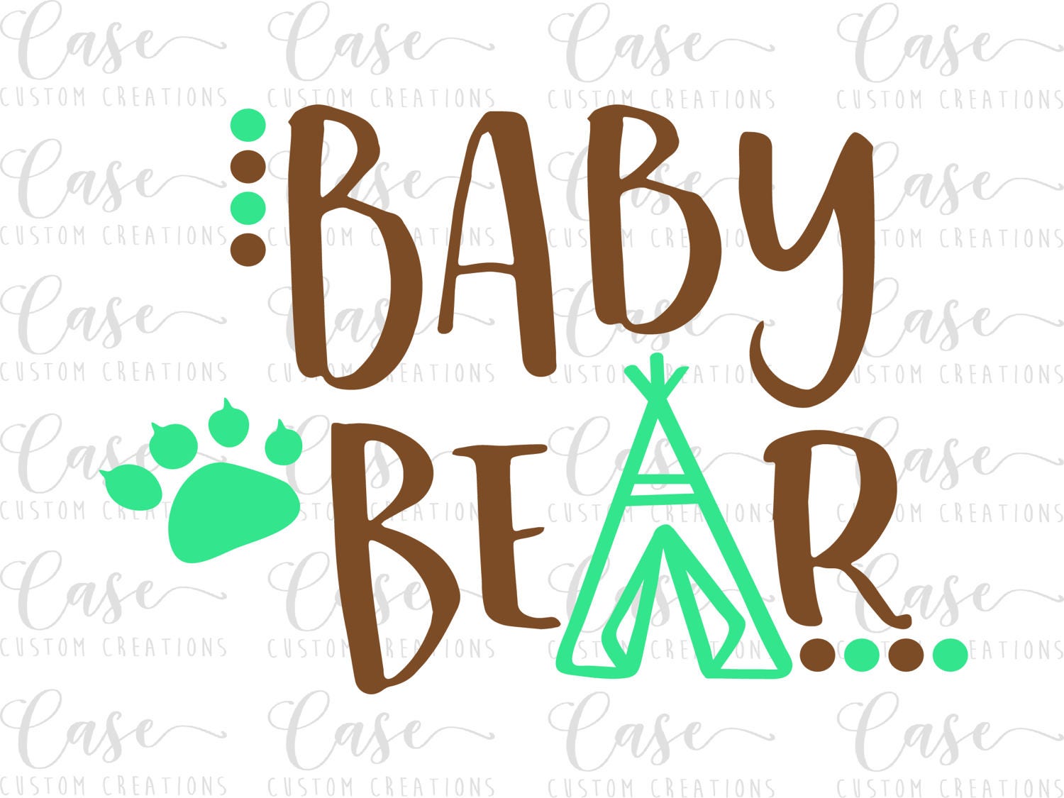 Download Baby Bear SVG Cutting File, Ai, Dxf and Printable PNG ...