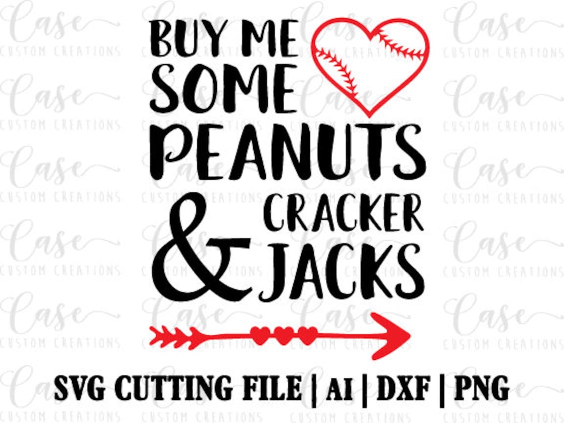 Peanuts and Cracker Jacks SVG Cutting File AI Dxf and Png Etsy