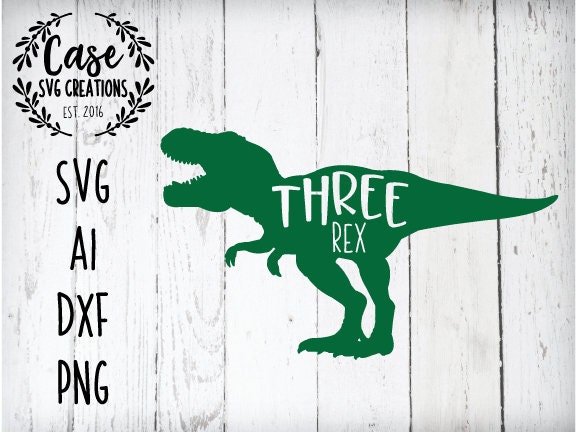 Download Three Rex SVG Cutting File, Ai, Dxf and Printable PNG ...