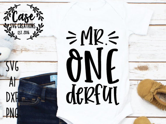 Mr. Onederful SVG Cutting File Ai Dxf and Printable PNG - Etsy