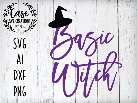 Download Basic Witch SVG Cutting File, Ai, Dxf and Printable PNG ...