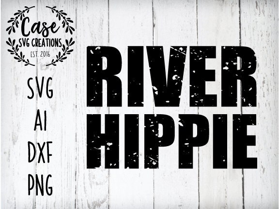 Download River Hippie SVG Cutting File, AI, Dxf and Printable PNG ...