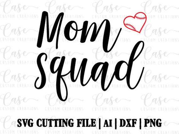Download Baseball Mom Squad SVG File Cricut & Silhouette Instant | Etsy