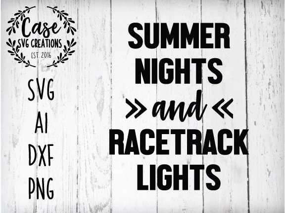 Download Summer Nights And Racetrack Lights Svg Cutting File Ai Dxf And Printable Png Files Cricut And Silhouette Race Racer Checkered Flag