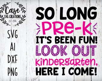 Free Free 148 So Long Kindergarten Hello Summer Svg SVG PNG EPS DXF File