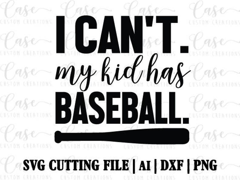 Download My Kids Have Baseball SVG Cutting File Ai Dxf and PNG | Etsy