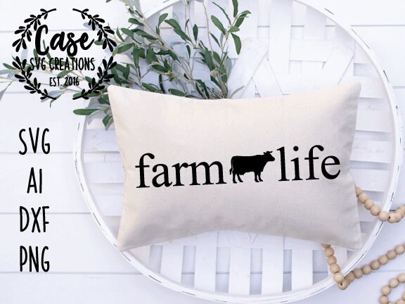 Download Farm Life Cow SVG Cutting File, Ai, Png and DXf | Cricut ...