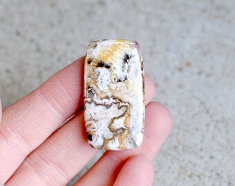 Crazy Lace Agate Large Rectangle Cabochon / CAB093-4