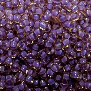 11/0: Color #399R / Japanese Seed Beads / High Quality Seed Beads / Color Lined Purple