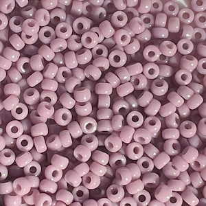 11/0: Color #410 / High Quality Japanese Seed Beads / 28 Grams / Opaque Purple / Shiny Lavender