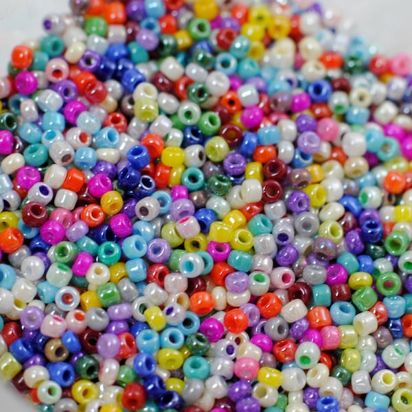 11/0: Opaque Luster Multi Color / Japanese Seed Beads / 28 Grams / Seed Bead Mix