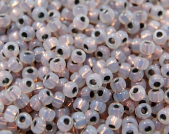 11/0: Color #465D / Japanese Seed Beads / 24kt Gold Lined Rose Opal / 28 Grams