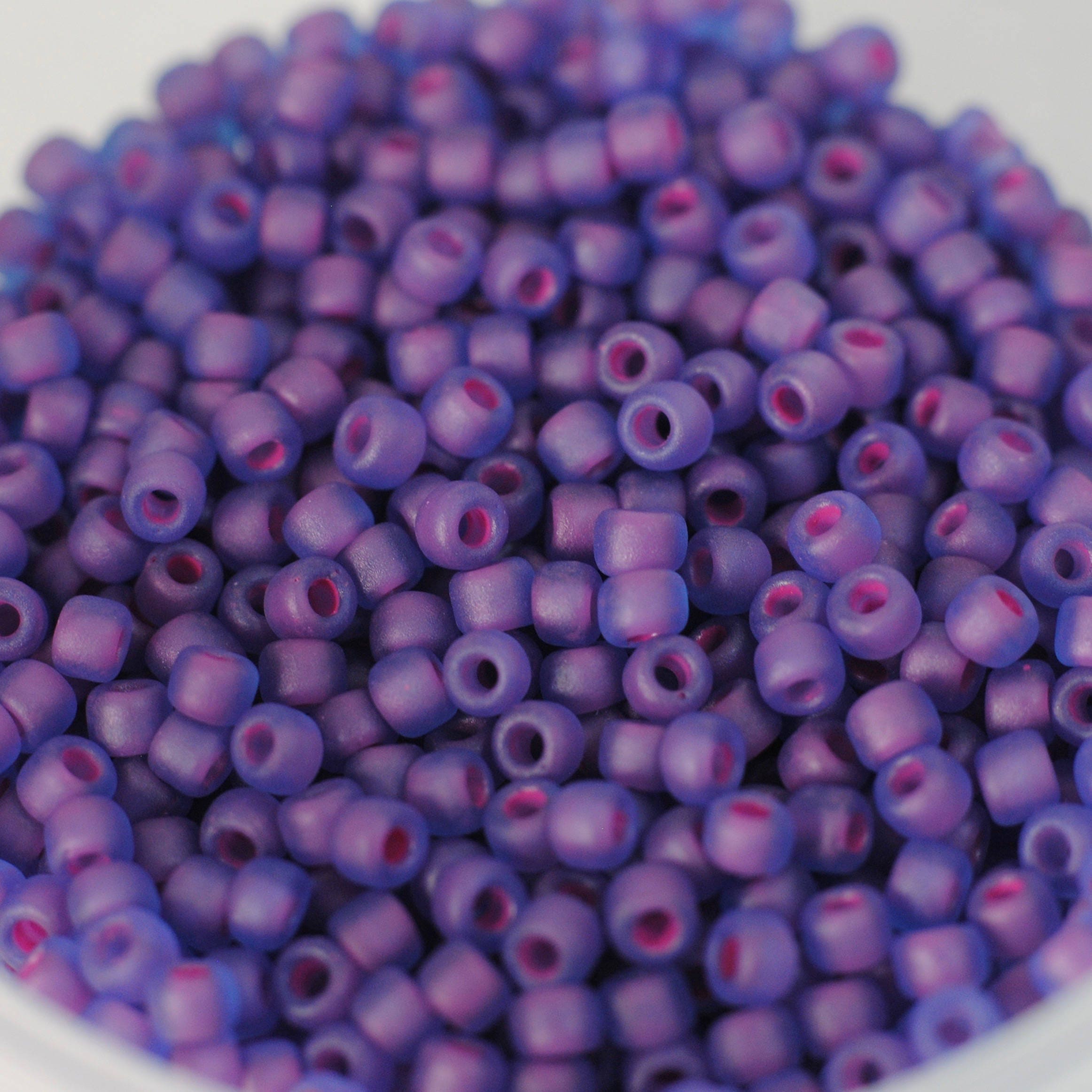 11//0 Japanese Matte Blue AB Seed Beads 28-grams