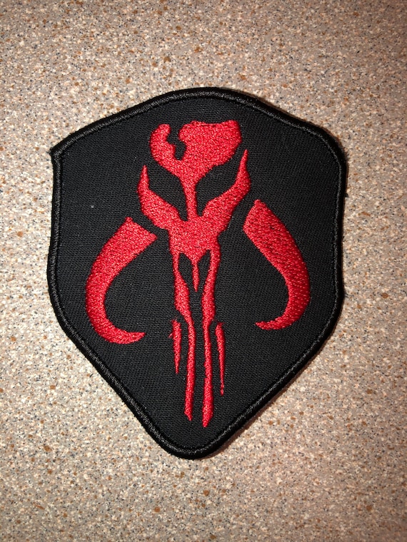 HAZI Mandalorian Single Shield Movie Logo Geborduurd Iron on Patch Naaien Badge Applique voor Kleding, Meerkleurig, 9 cm x 6 cm HAZI Mandalorian Single Shield Movie Logo Geborduurd Iron on Patch Naaien Badge Applique voor Kleding, Meerkleurig, 9 cm x 6 cm