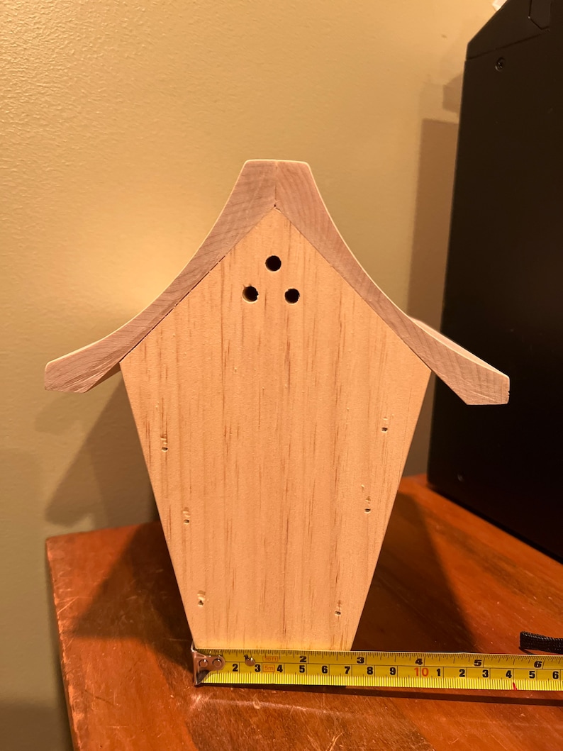 Handmade Wooden Birdhouse Craft Project to Paint Sturdy Etsy