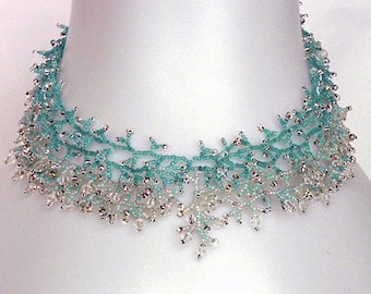 Kralenpatroon zaad kralen ketting instructies zaad kraal koraal koraal koraal franje ketting kralen tutorial kralen patronen kralen sieraden