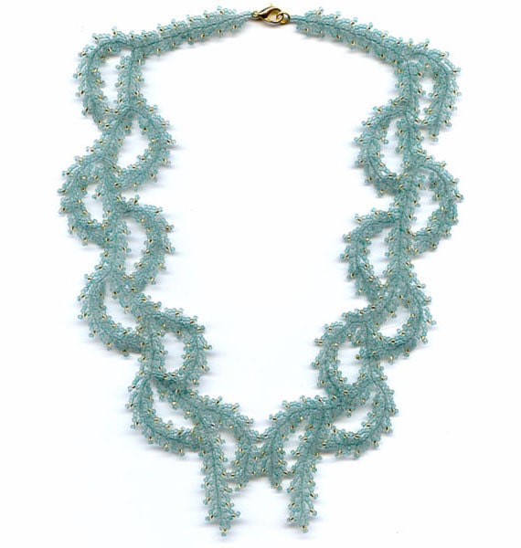 Herringbone Stitch Lariat Necklace Pattern Beading Patterns FAERIE