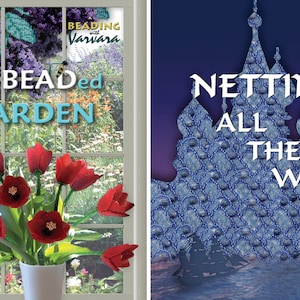 Book patterns seed beaded jewelry tutorial beading necklace bracelet earrings patterns beading beadwork netting stitch beading patterns book