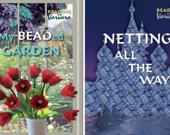 Book patterns seed beaded jewelry tutorial beading necklace bracelet earrings patterns beading beadwork netting stitch beading patterns book