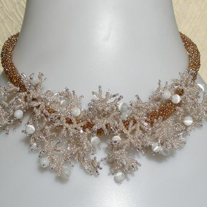Pattern seed beaded necklace instructions beading tubular netting stitch coral fringe necklace beading tutorial beading patterns beads cord