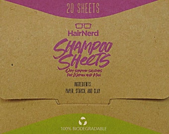 Biodegradable Dry Shampoo Sheets