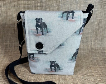 Staffordshire Bull Terrier Bag - Staffy Dog Bag - crossbody bag